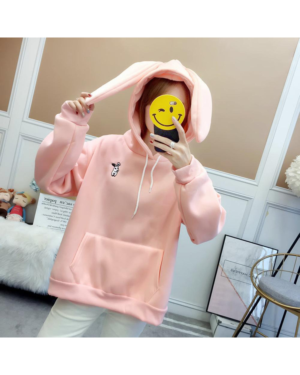 Cute Bunny Ears Hoodie front-6