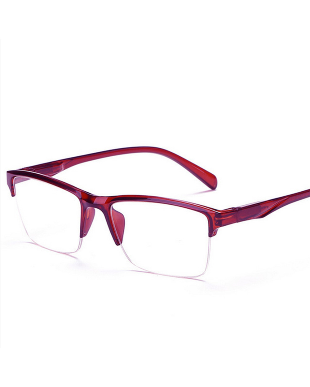 Black Half Frame Reading Glasses Anti-Fatigue Eyeglasses Magnifier +0.75 +1.0 +1.25 +1.75 +2.0 +2.25 +2.75 +3.25 +3.5 + front-4