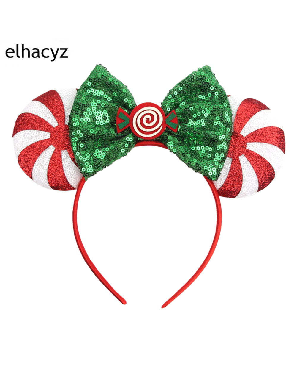 2022 New Festival Sequins Bow Mouse Ears Hairband Party Hair Accessories Glitter Halloween Headband For Women Girls front-4