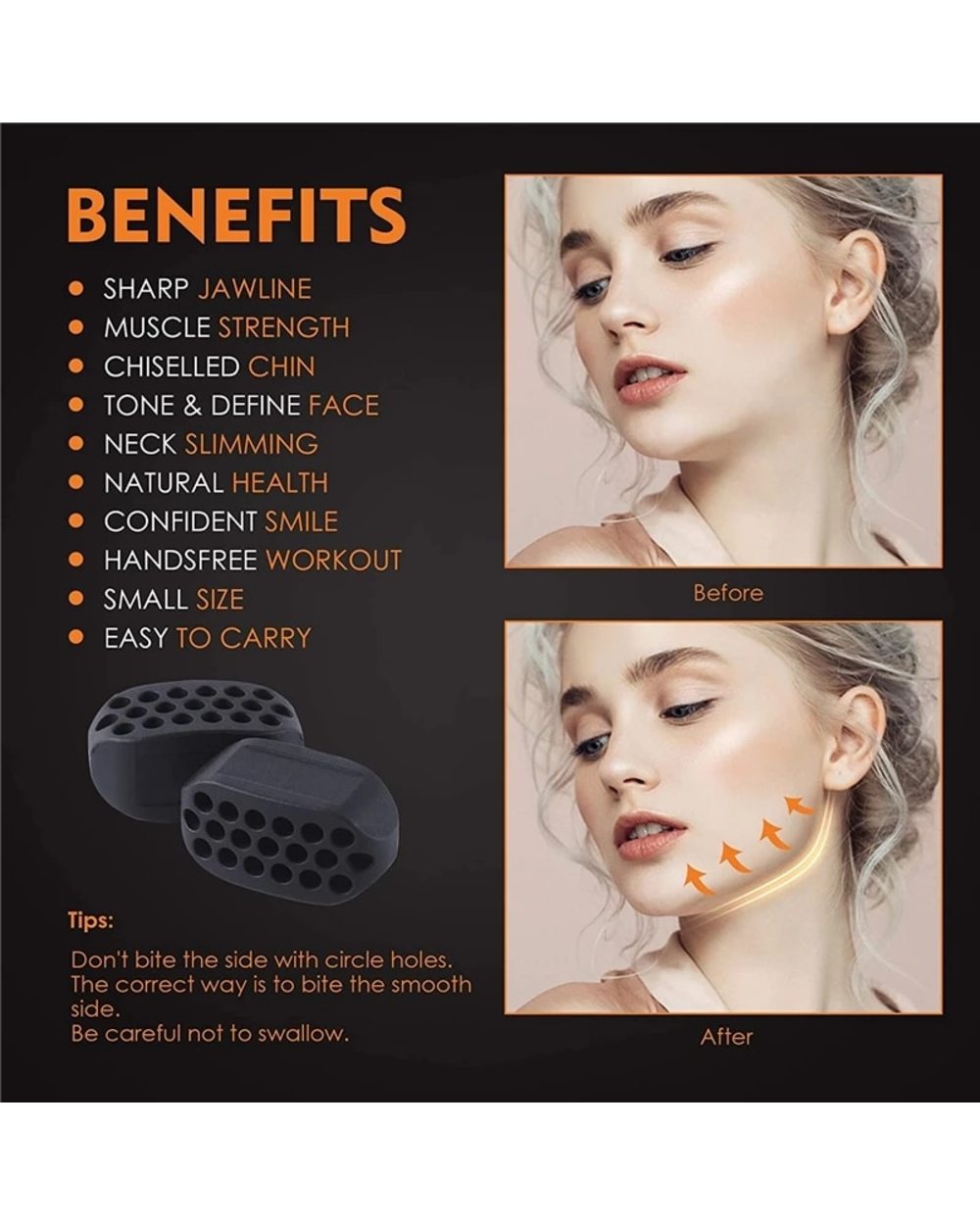 Jaw Line Exerciser Ball Jaw Line Trainer Face Facial Muscle Exercise Ball Jawline Chew Ball Face