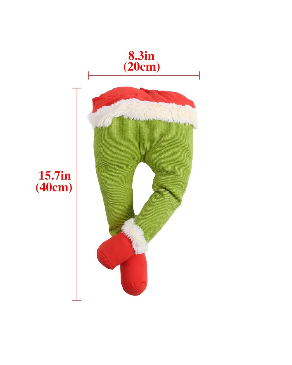 The Thief Christmas Tree Decorations Grinch Stole Christmas Stuffed Elf Legs Funny Gift For Kid Christmas Ornaments front-4