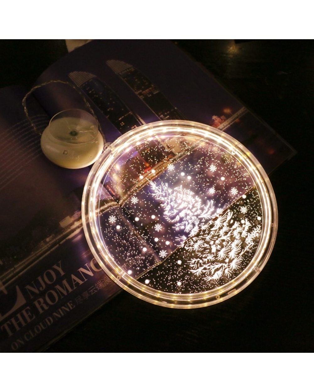Christmas Ornaments Light String Garlands Battery Powered New Year's Decor 2022 Christmas Decorations for Home Xmas Gift front-4