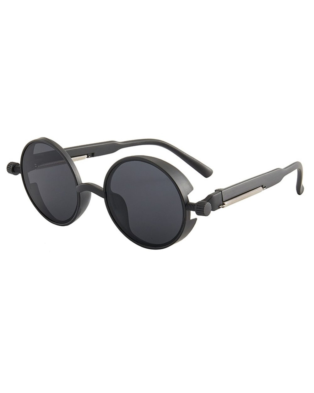 Classic Gothic Steampunk Sunglasses Luxury Brand Designer High Quality Men And Women Retro Round Pc Frame Sunglasses front-0