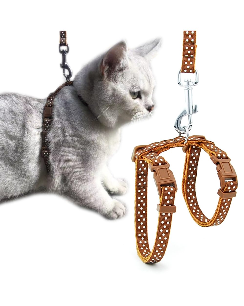 Cat Collar Harness Leash front-0