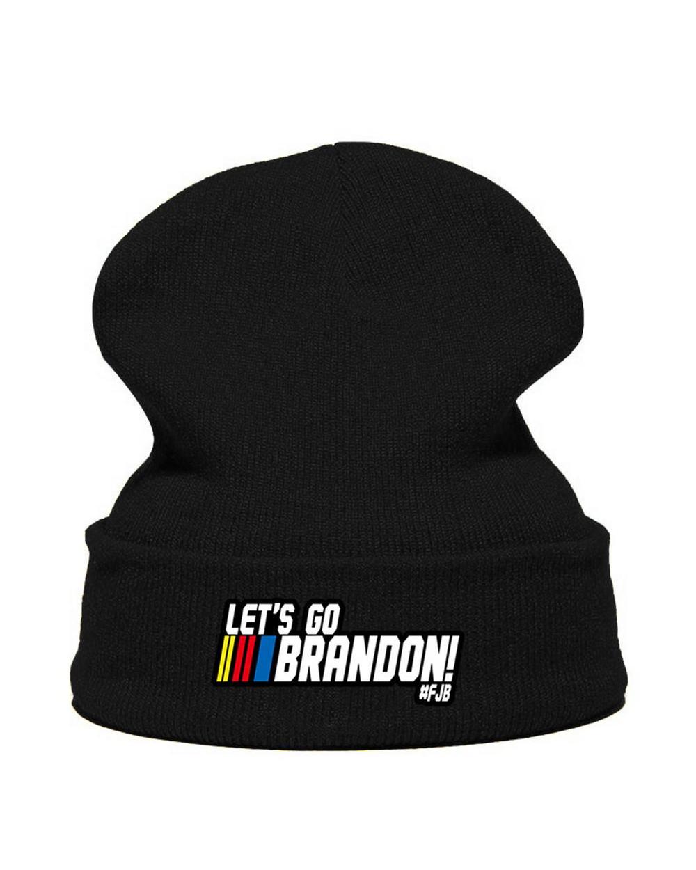 Let's Go Brandon Beanies Knit Hat FJB Merch front-4