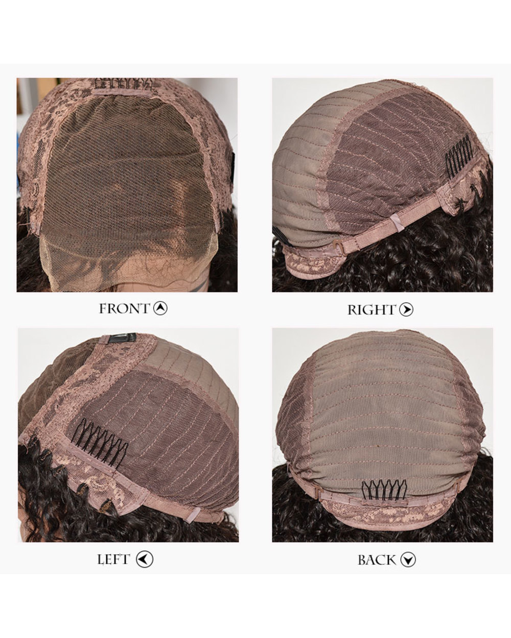 Bob Lace Front Wigs 150 180 Lace Front Human Hair Wigs Curly Human Hair Wig Remy Lace Closure Wig Pre Plucked front-5