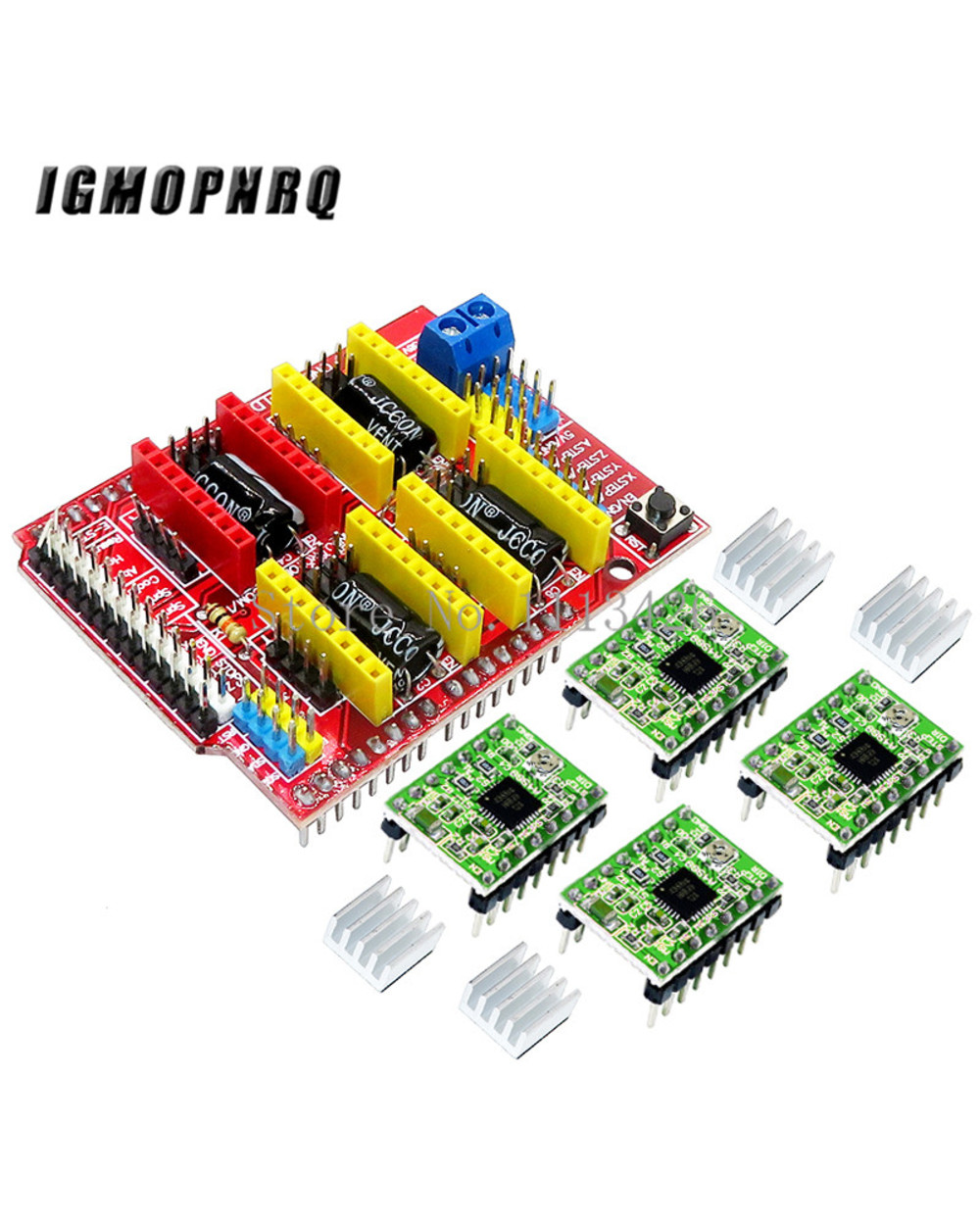 Cnc Shield V3 Engraving Machine / 3D Printer / + 4Pcs A4988 Driver Expansion Board For Arduino front-1
