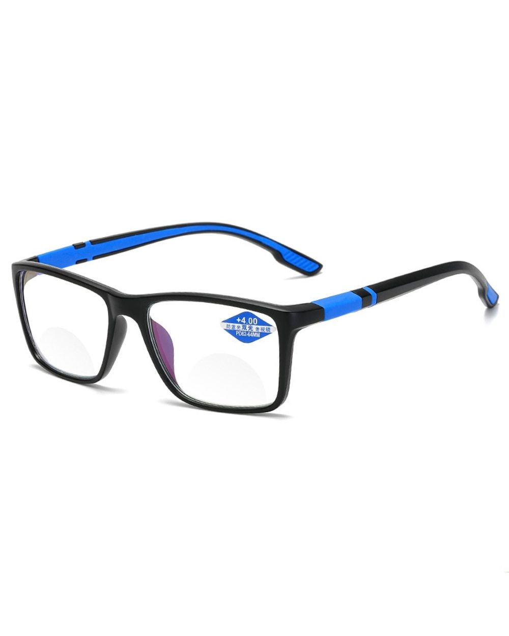 Iboode Anti-Blue Reading Glasses Ultra Light Resin Computer Glasses Fashion Flexible Multifocal Light Glasses +1.0 1.5 front-5