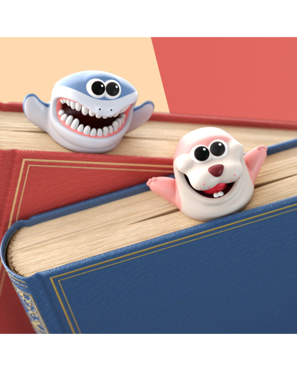 Creative 3D Funny Animal Bookmark Box-Packing Cute Cartoon Book Mark For Kids Learning Gift Bookmarks front-5