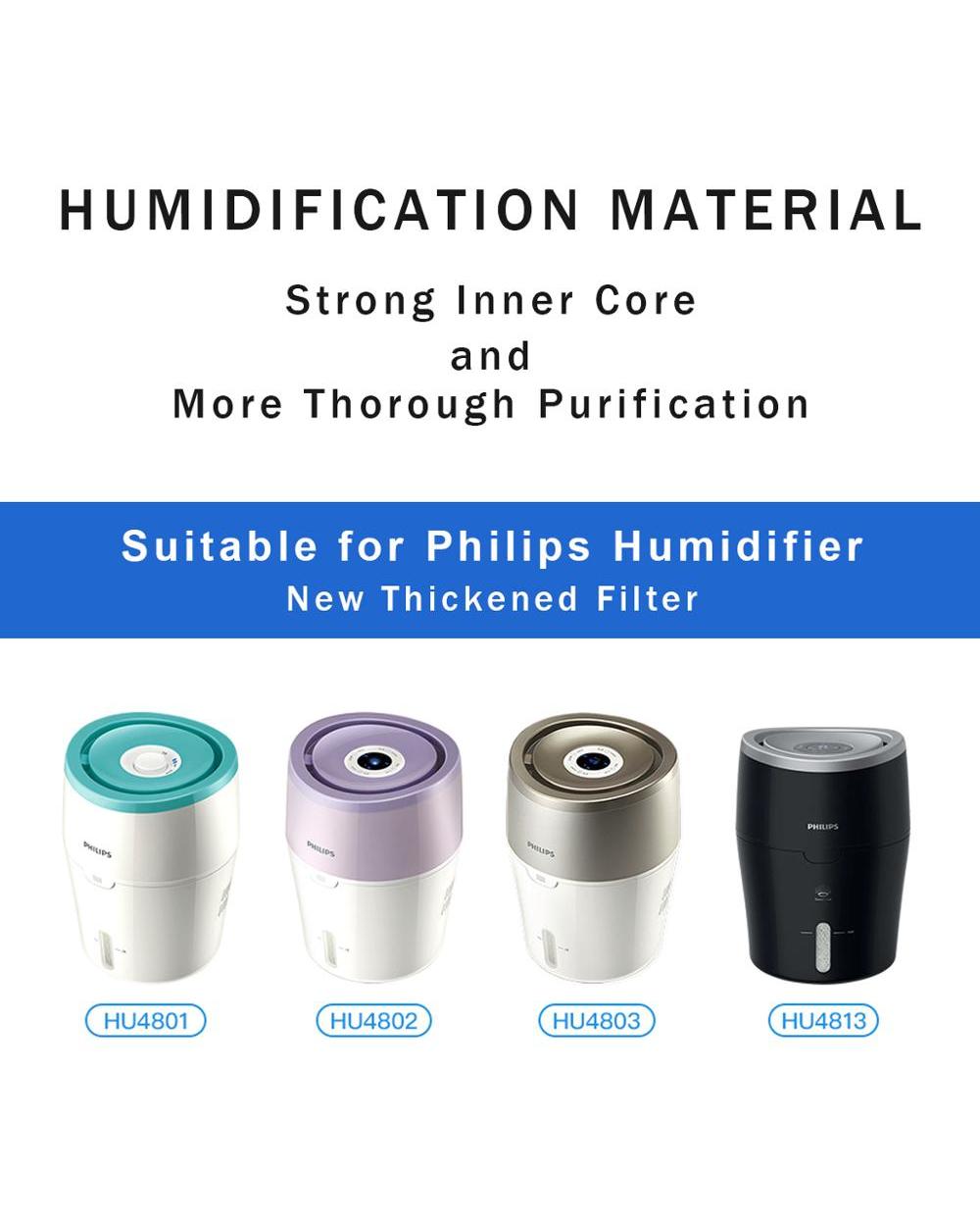 Air Humidifier Filters Parts Filter Bacteria Scale Humidifier For Philips Hu4801 Hu4802 Hu4803 Hu4811 Hu4813 High Quali front-2