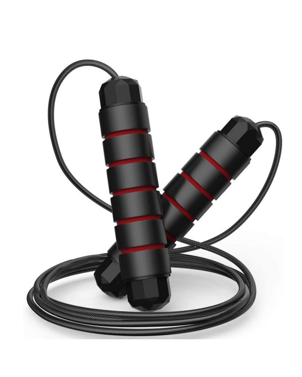 Jump Rope Tangle- Rapid Speed Jumping Rope Cable With Ball Bearings Steel Skipping Rope Gym Fitness Home Exercise Body front-0