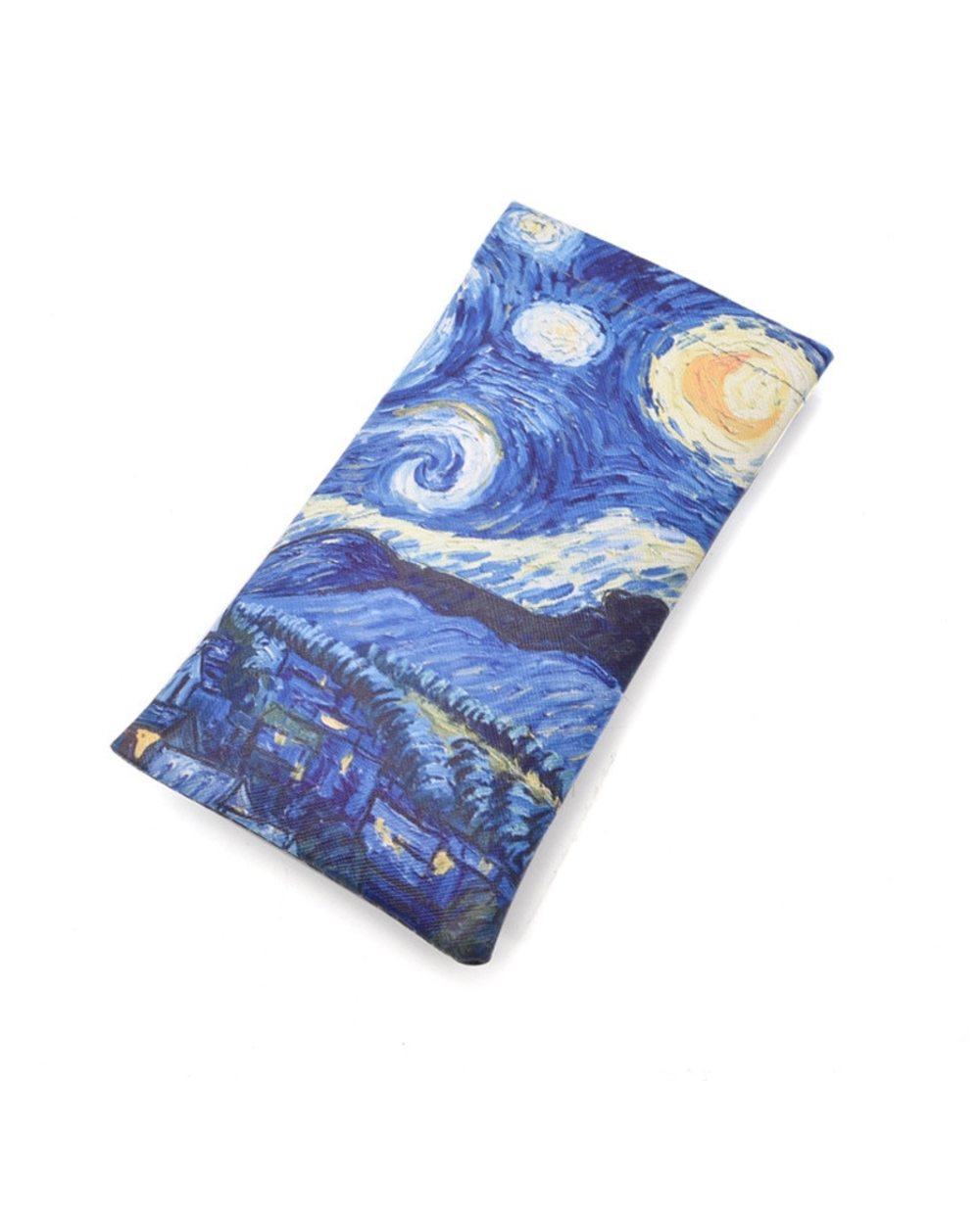 Oil Painting Glasses Case Box Women Hard Leather Reading Glasses Bag Men Retro Unisex Floral Print Eyewear Protector front-4