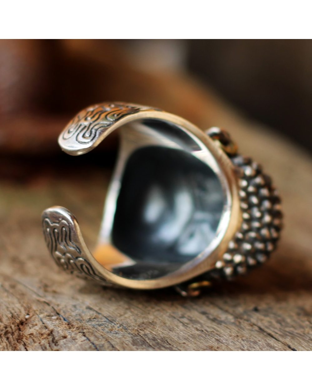 National Tide Bodhidharma Ancestor Ring Men front-3