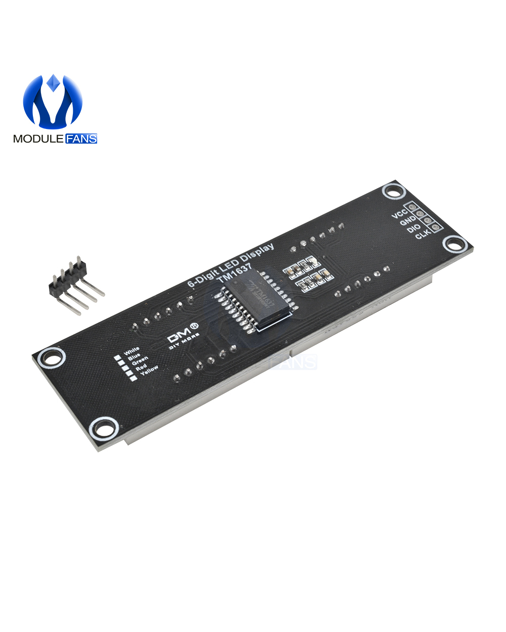 Tm1637 Led Display Module 0.56 Inch 6 Digital Led Indicator Tube For Arduino Red Green Blue Yellow White front-5