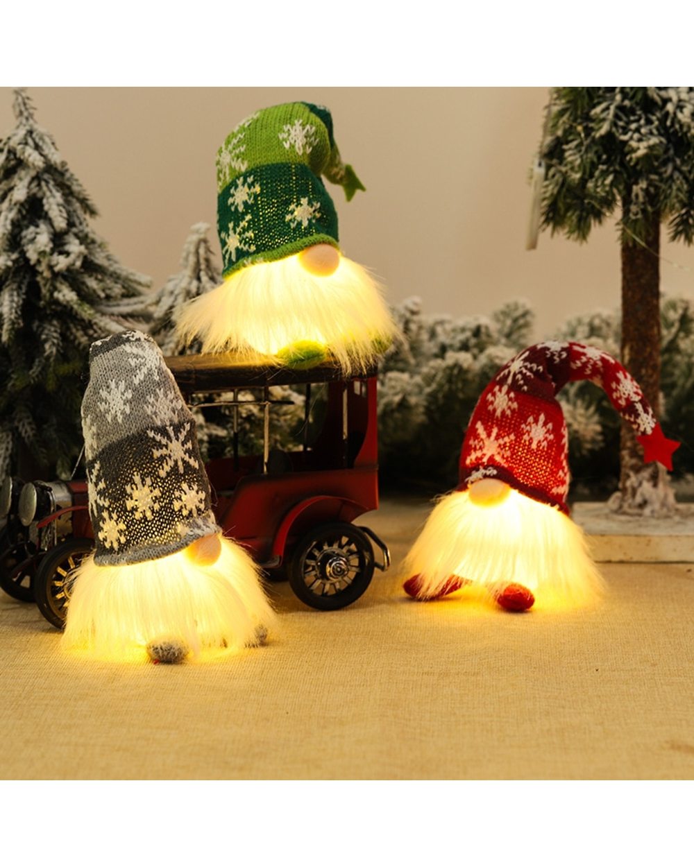 GNOME CHRISTMAS FACELESS DOLL front-3