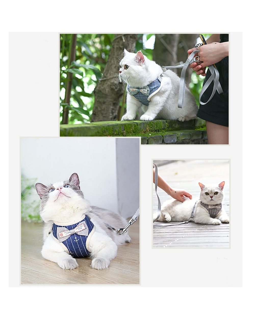 Adjustable Cat & puppy Lead Leash Clothes front-5
