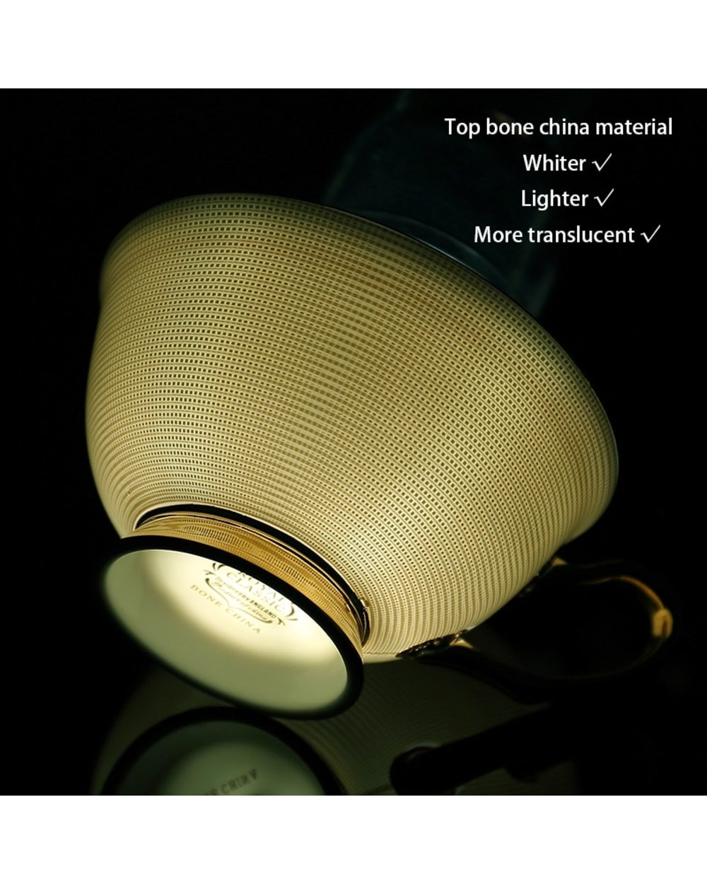 Europe Noble Bone China Coffee Cup Saucer Spoon Set 200ml Luxury Ceramic Mug Top-grade Porcelain Tea Cup Cafe front-5