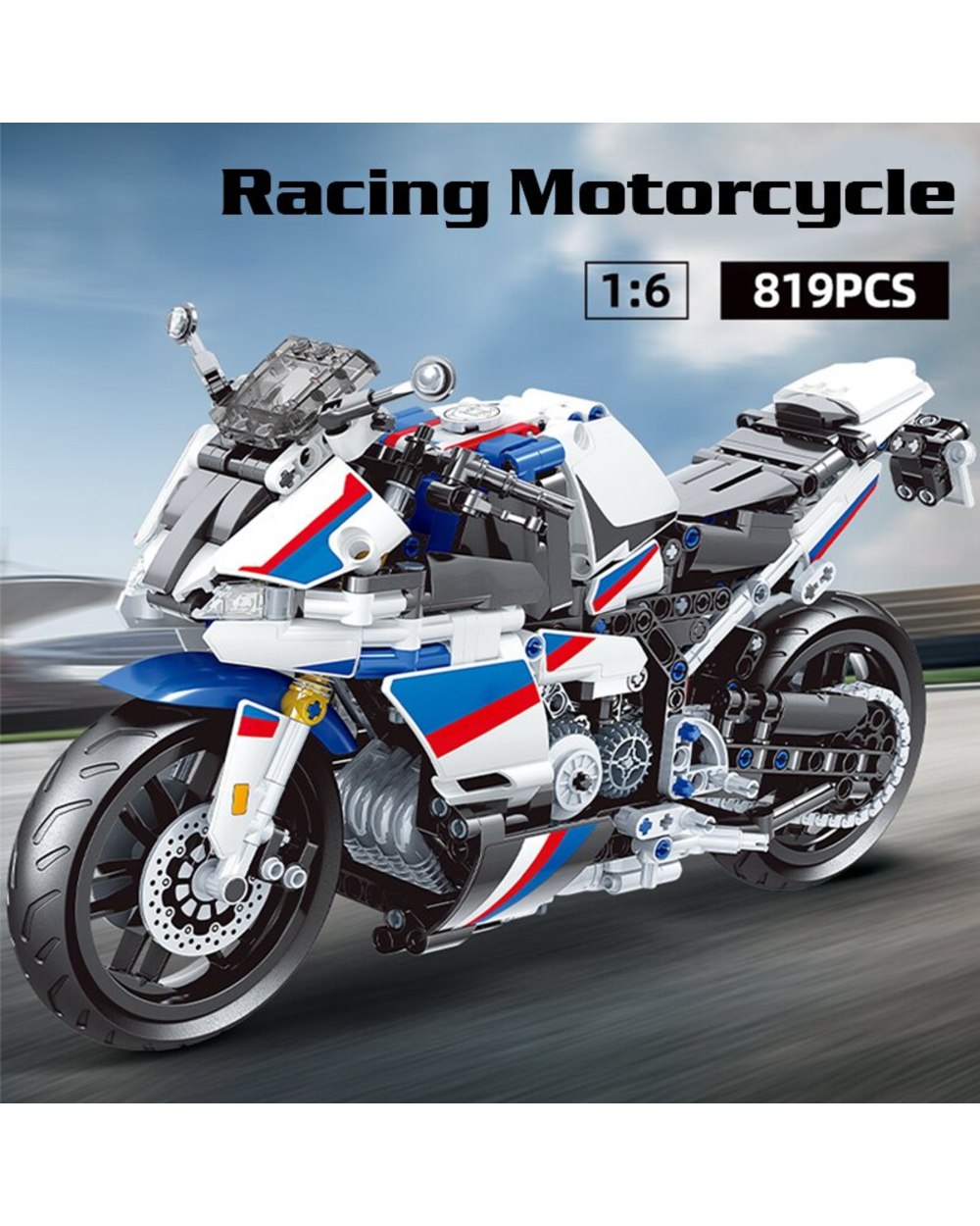 Famous Race Motorcycle Model Building Blocks Education Diy Bricks Set Toys Holiday Brithday Gifts for Children front-1