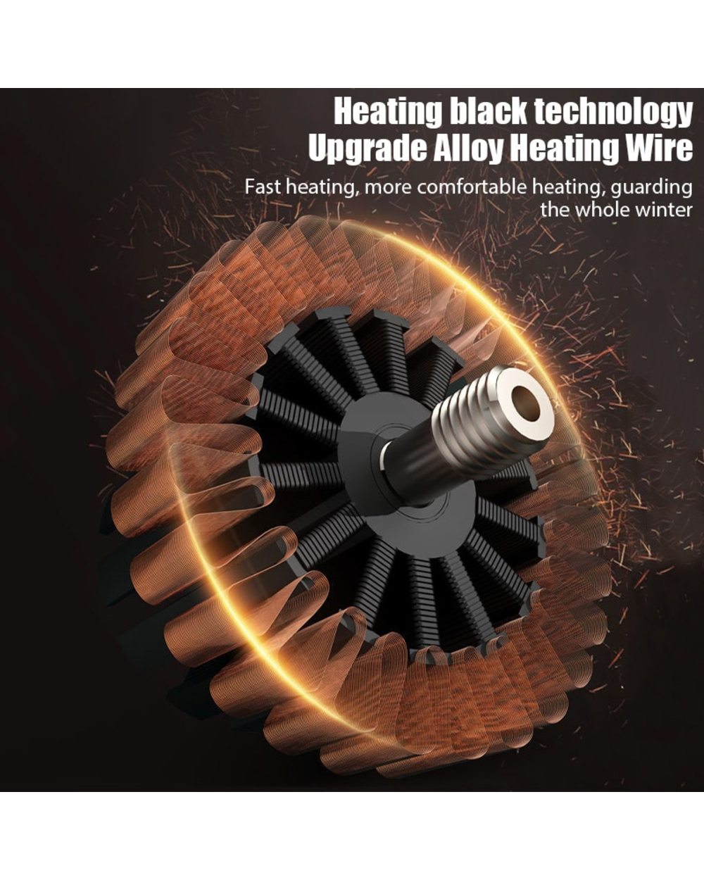 Portable Electric Heater Room Heating Stove Air Circulation Heating Fan Mini Household Office Radiator Warmer Heater Fo front-4