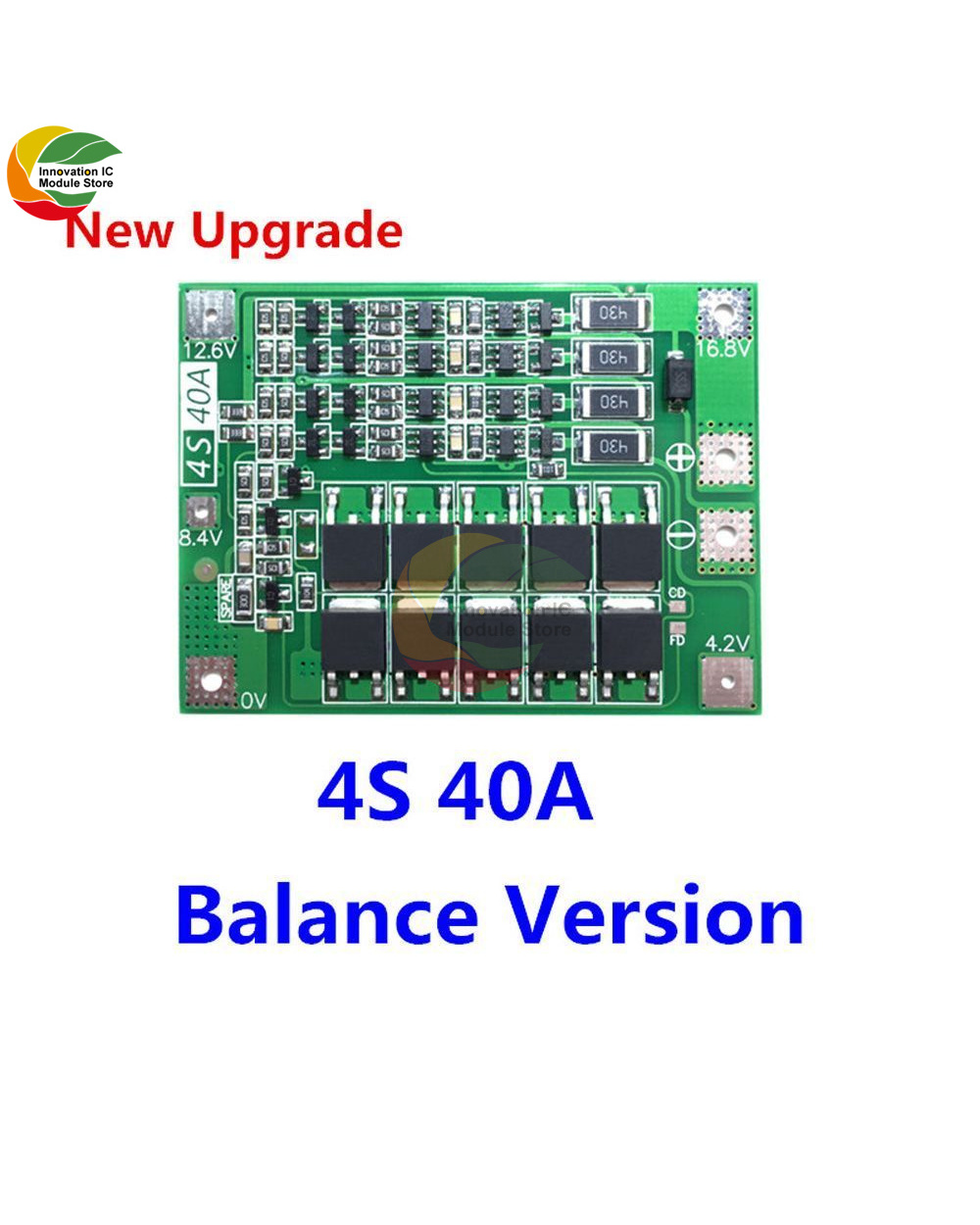 3S 4S 40A 60A Li-Ion Lithium Battery Charger Protection Board 18650 Bms For Drill Motor 11.1V 12.6V/14.8V 16.8V Enhance front-2