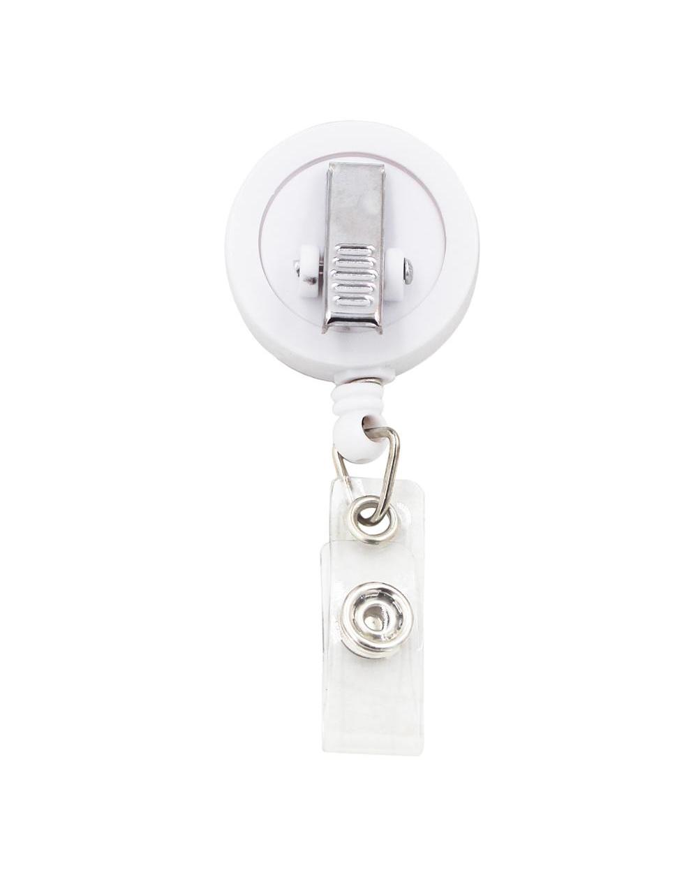 Idclip 10 Pieces Black White Retractable Badge Holder Id Badge Reel Clip On Card Holders With Alligator Clip front-3