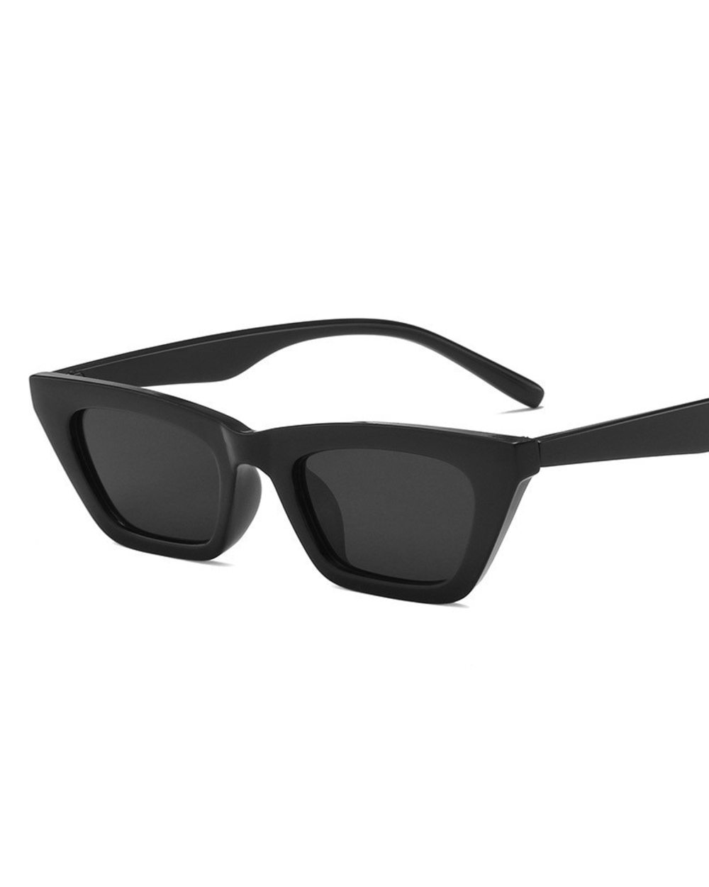 Luxury Rectangle Sunglasses Woman Vintage Cat Eye Design Sun Glasses Female Male Personality Cool Retro Black Cateye Oc front-3