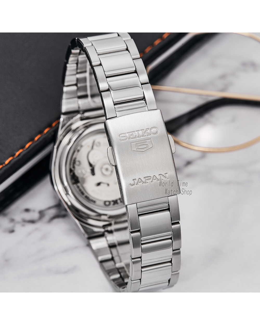Seiko 5 Automatic Blue Dial Stainless Steel Watch made in Japan SNKC51J1 SNKC55J1 SNKC57J1 front-2