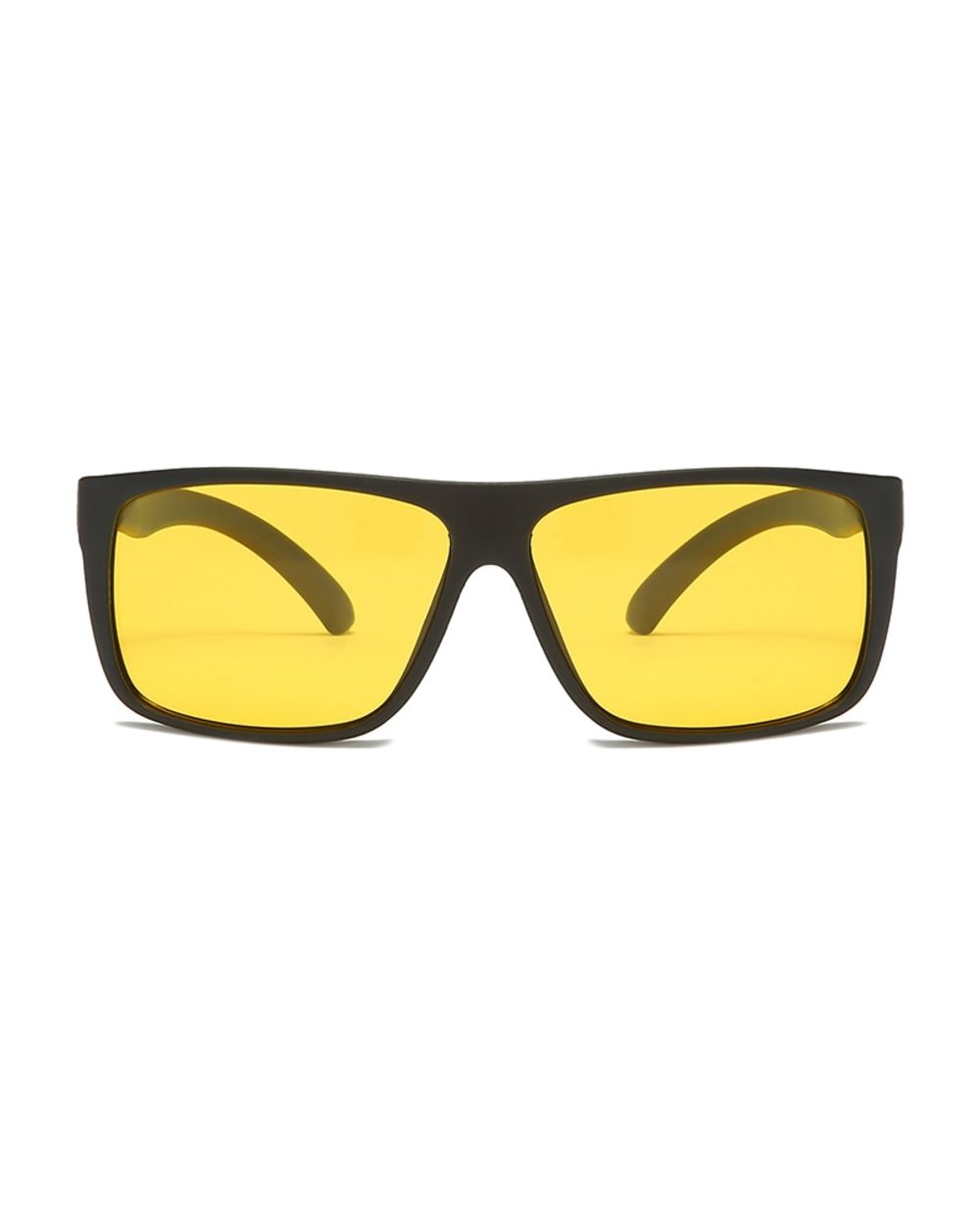 Longkeeper Unisex Night Vision Driver Goggles Car Driving Sunglasses Yellow Lens Anti-Glare Uv Protection Sun Glasses O front-2