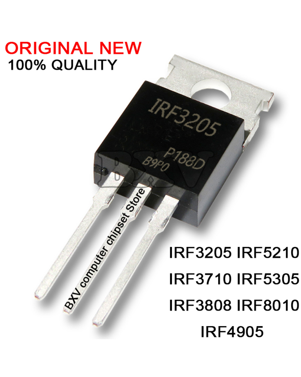 10Pcs Irf3205pbf Irf3205 To-220 Power Mosfet Irf3710 Irf3808 Irf4905 Irf5210 Irf5305 Irf8010 Irf3710pbf Irf4905pbf To220 front-0