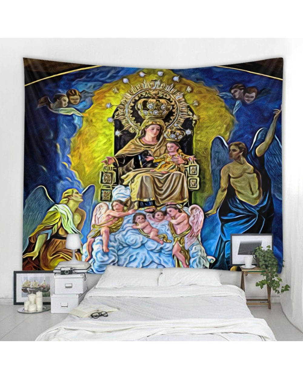 Nordic famous paintings church decoration painting tapestry wall decoration tapestry living room bedroom Christmas Decor front-5