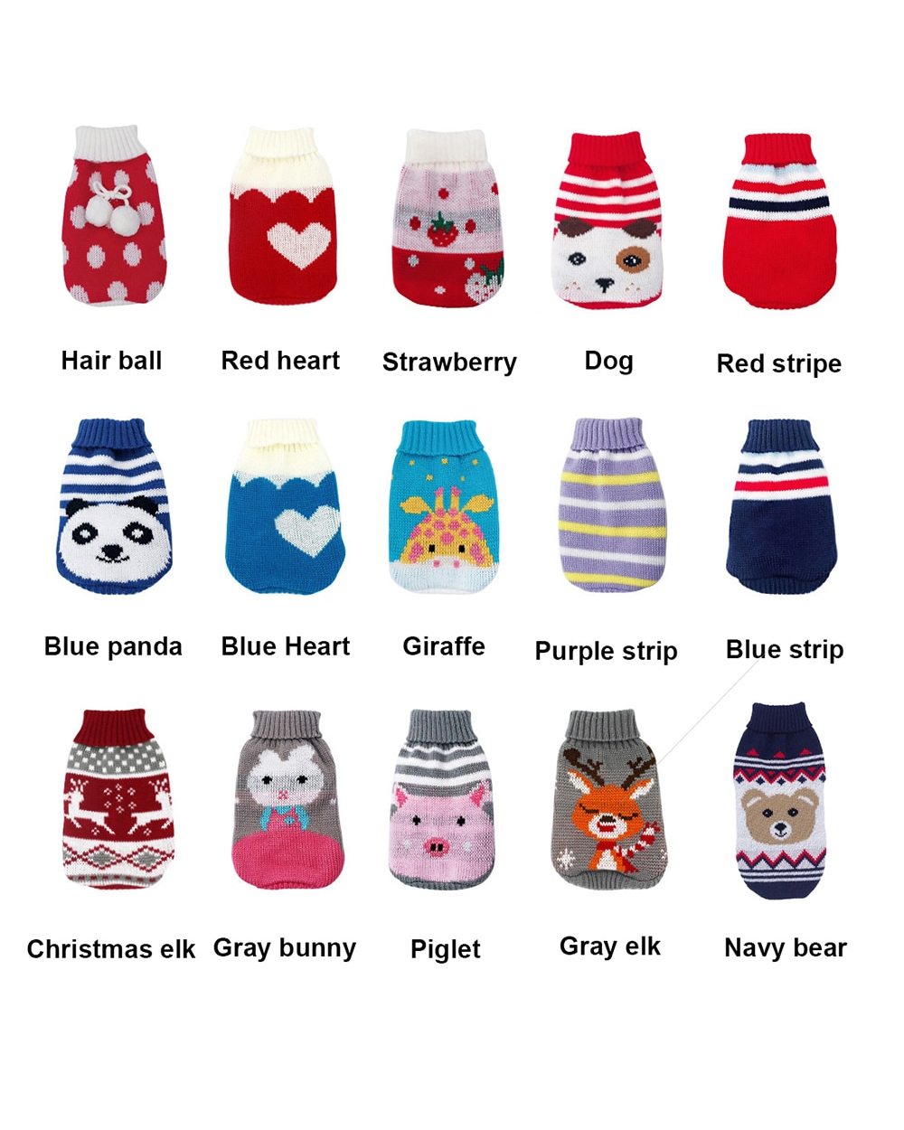 Warm Dog Clothes for Small Medium Pet Clothing front-1