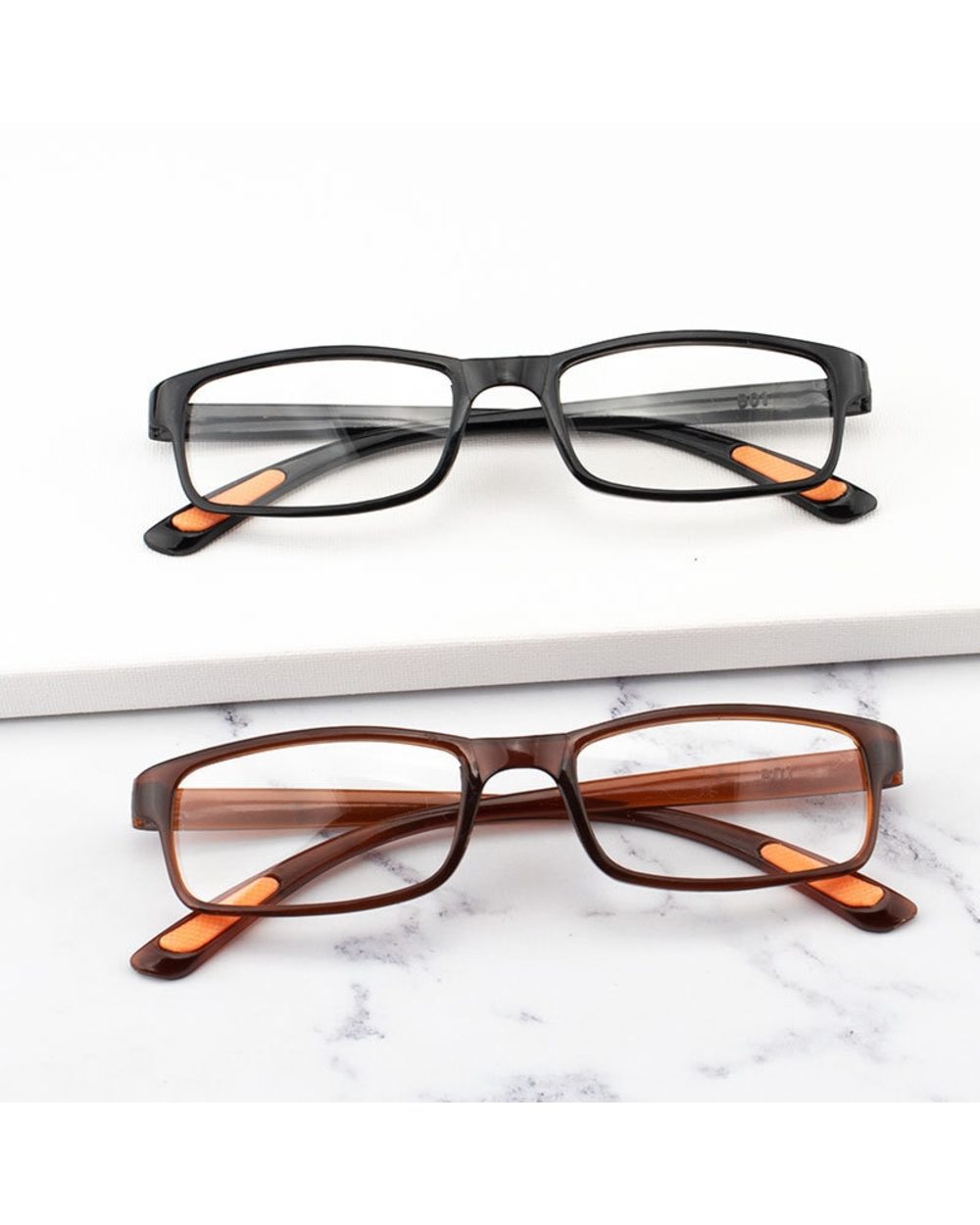 Tr90 Ultralight Women Men Reading Glasses Retro Clear Lens Presbyopic Glasses Female Male Reader Eyewear +1.5 2.0 3.0 4 front-2