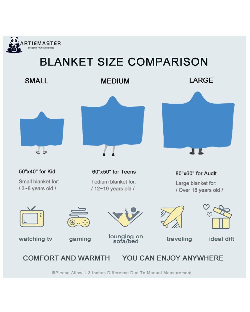 Personalized Dachshund Dog Hooded Blanket - Hoodie Blanket For Adult Men Women One Size Fits All front-4