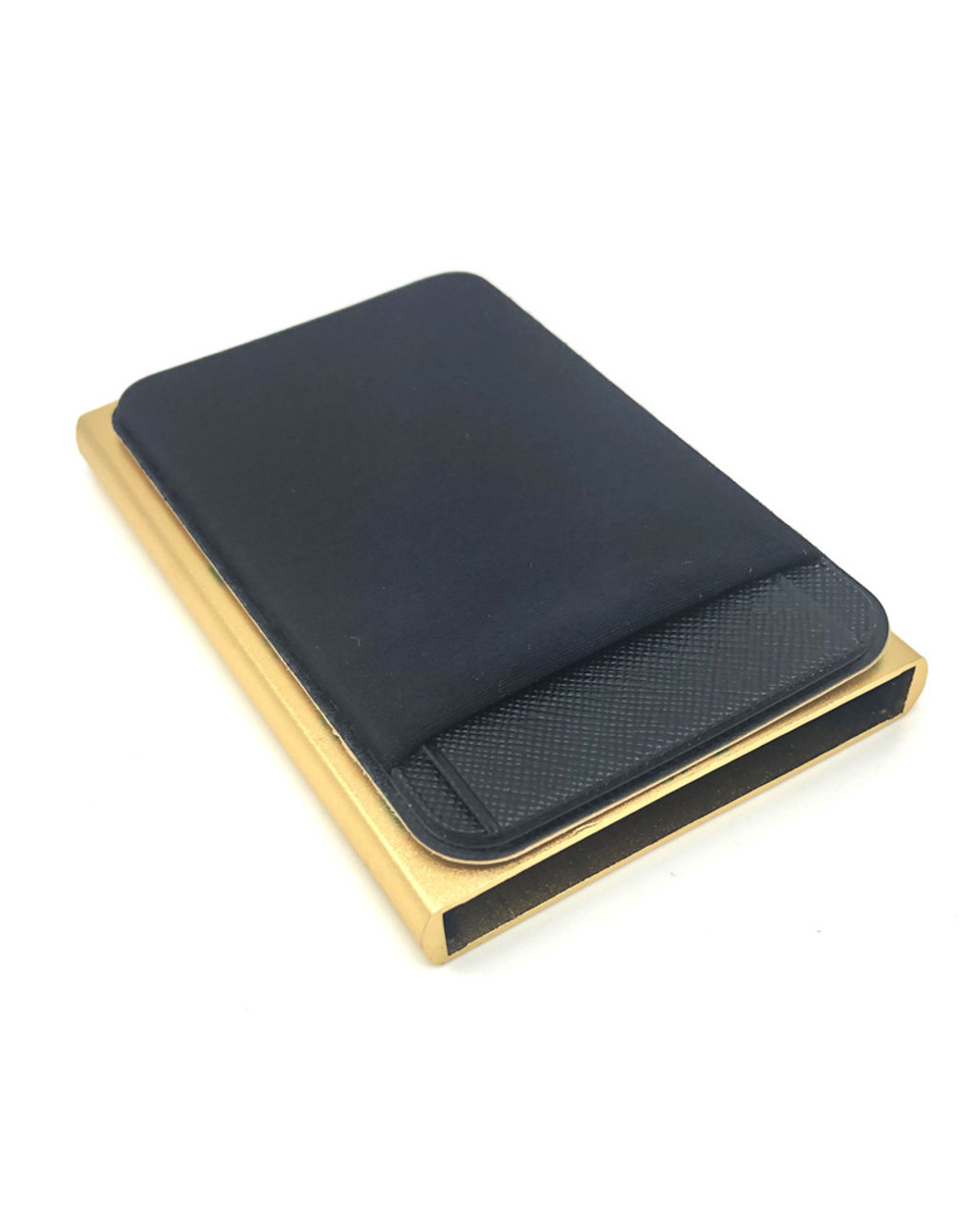 Aluminum Wallet With Eicity Back Pouch Id Credit Card Holder Mini Rfid Wallet Automatic Pop Up Bank Card Case front-0