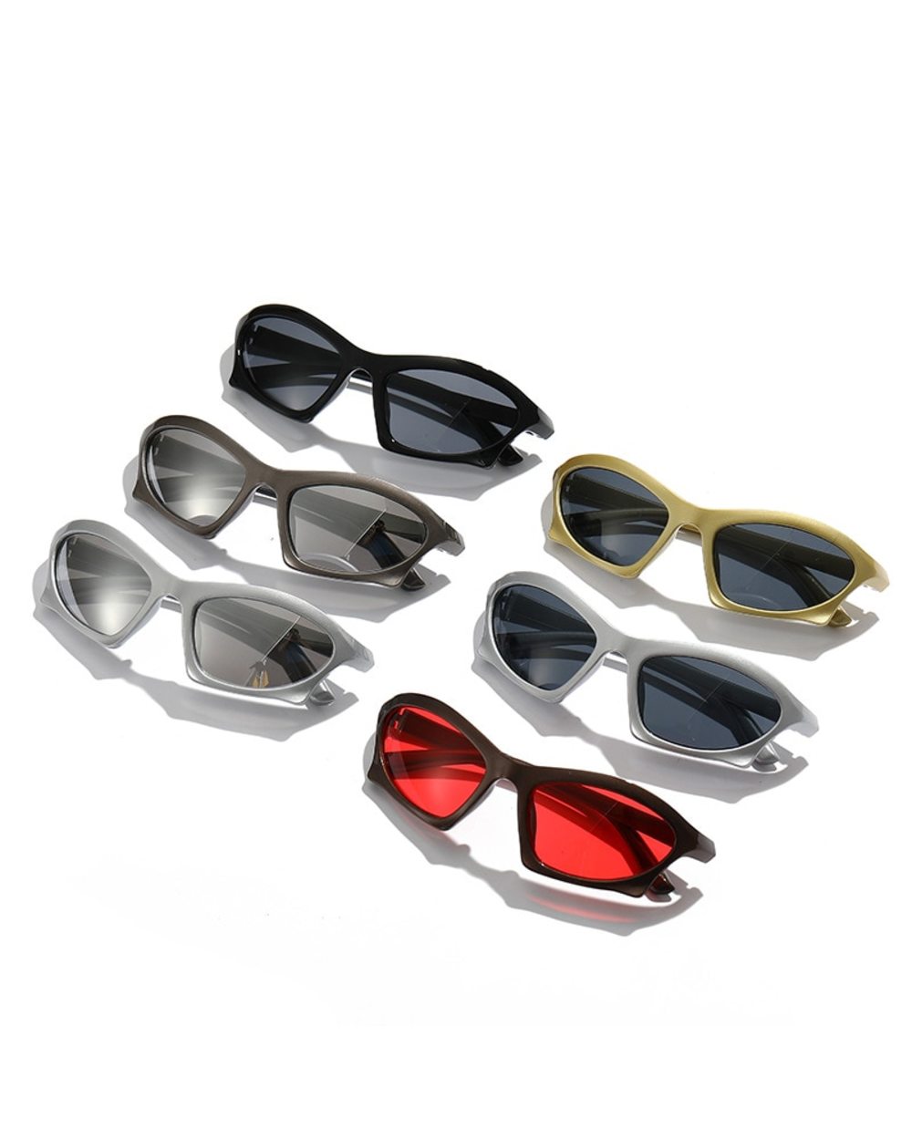 Emosnia Trend Steampunk Sunglasses Goggle Women Men Fashion Sun Glasses Punk Eyewear Female Y2k Mirror Shades Eyeglasse front-5