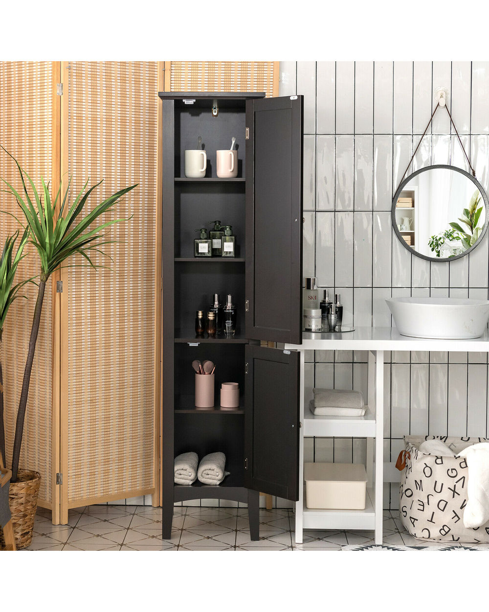 Freestanding Bathroom Storage Cabinet front-1