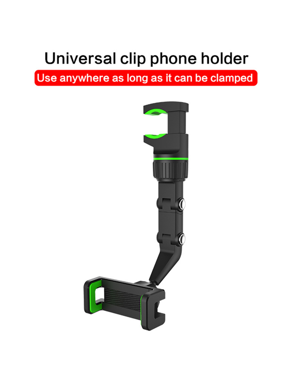 Putcom 360 Car Rearview Mirror Mount Stand Holder for Cell Phone front-0