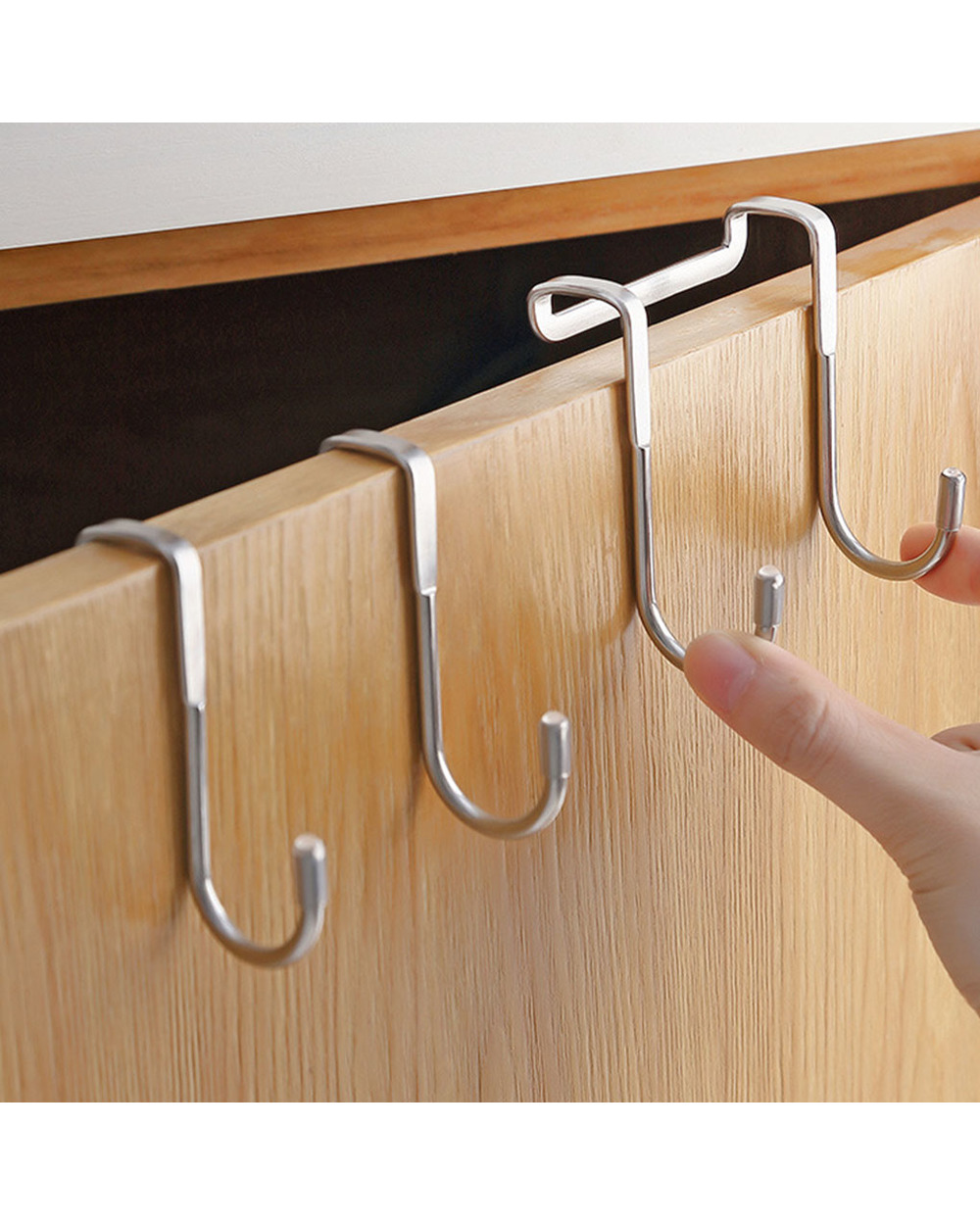 Door Hanger Hook Stainless Steel Wall Door Hook Rotated Kitchen Hooks Bag Home Hanging Rack Clothes Ties Storage Hooks front-0