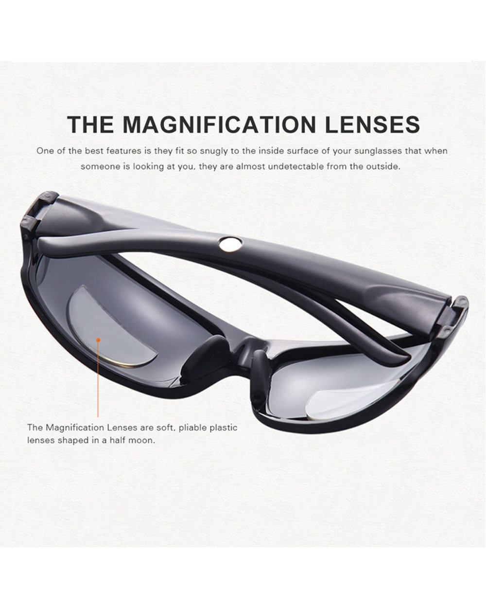 Eidehu Liquid Silicone Bifocal Reading Lens 2 Pcs Stick-On Presbyopic Lenses Magnification Reusable Bifocal Lenses 1.0 front-2