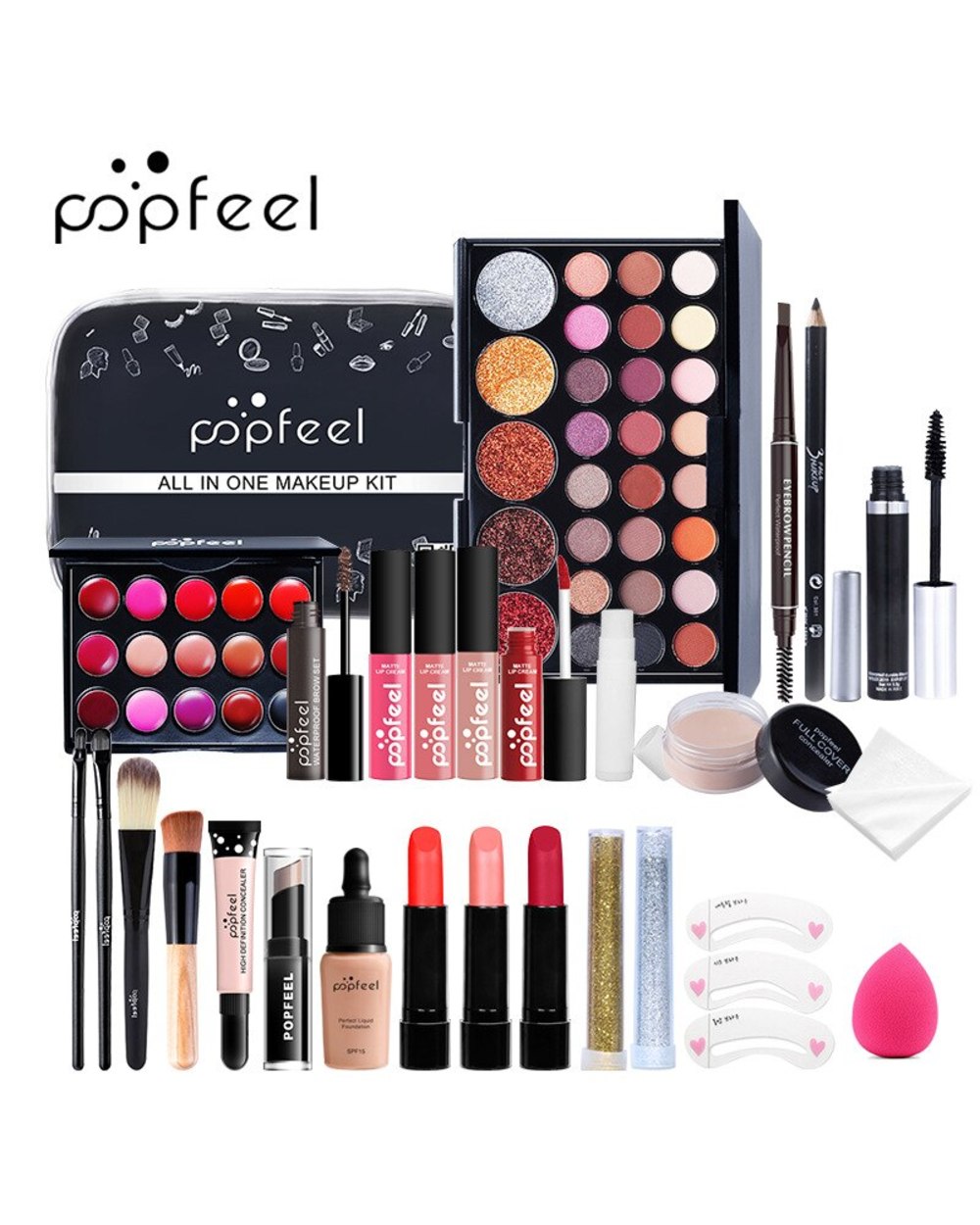 Cosmetics Makeup Sets Make Up Cosmetics Gift Set Tool Makeup Kit Eyeshadow LiGloss Lipstick Brushes Concealer Cosmetic front-5