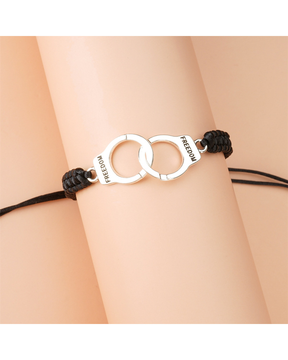 2pcs Handcuffs Friendship Charm Lock Bracelet front-5