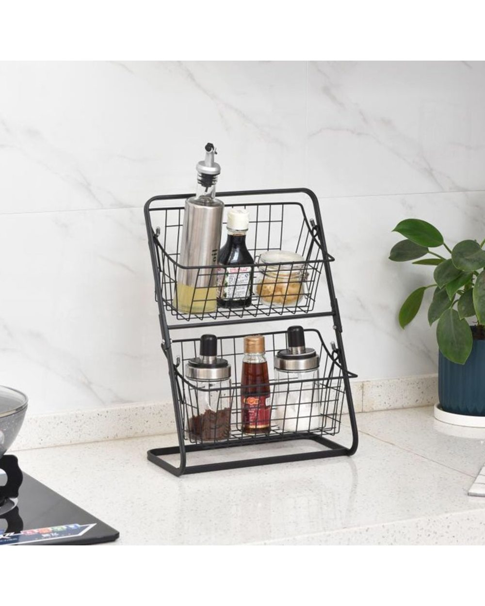 Iron Storage Shelf Rack Organizer front-1