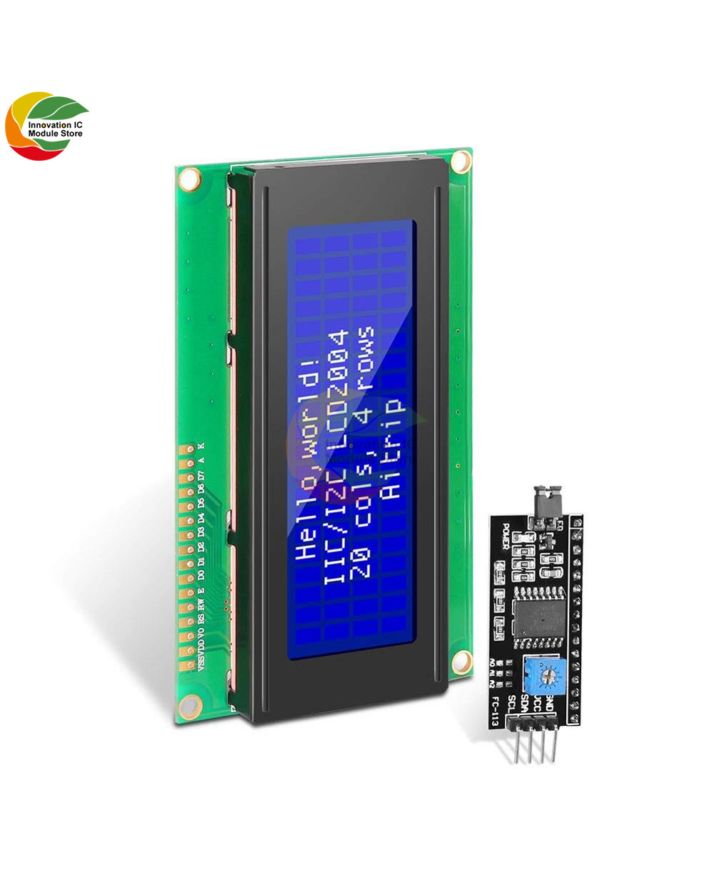 Lcd2004 Lcd Control Screen With Blue Background And White Characters Pcf8574t I2c Iic Expansion Board Support 1602Lcd 2 front-1