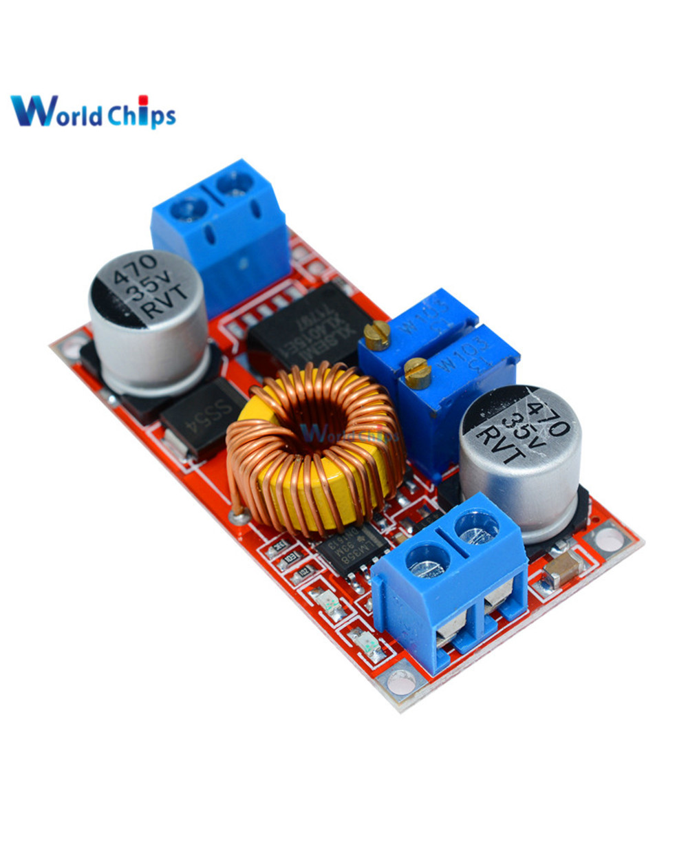 5A Max Step-Down Buck Charging Board Xl4015 Adj Lithium Battery Charger Converter Module Dc-Dc 0.8-30V To 5-32V 5A Step front-1