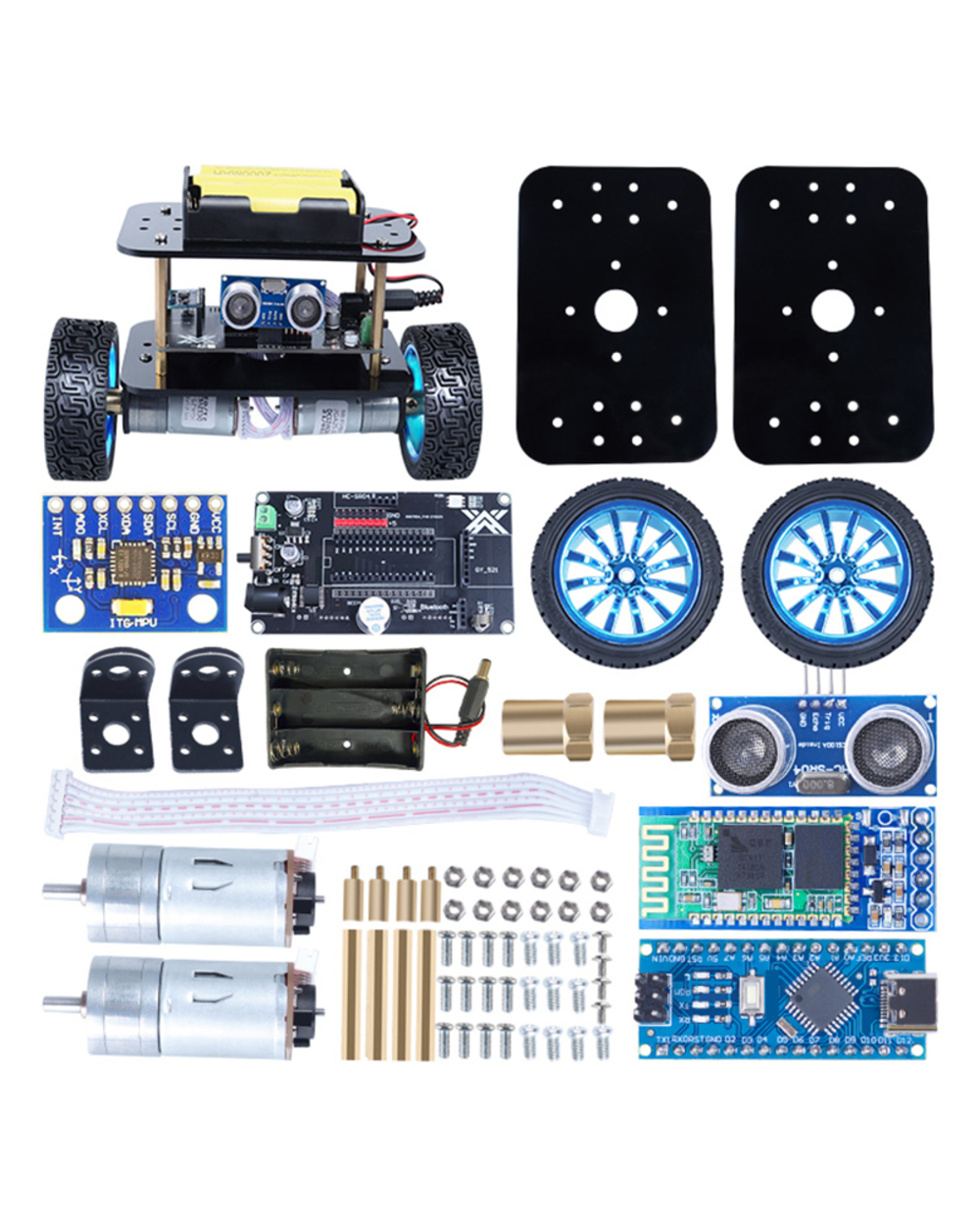 Zhiyitech 2Wd Self-Balancing Smart Balance Robot Car Kit For Arduino Building Programming Educational Project Diy Elect front-2