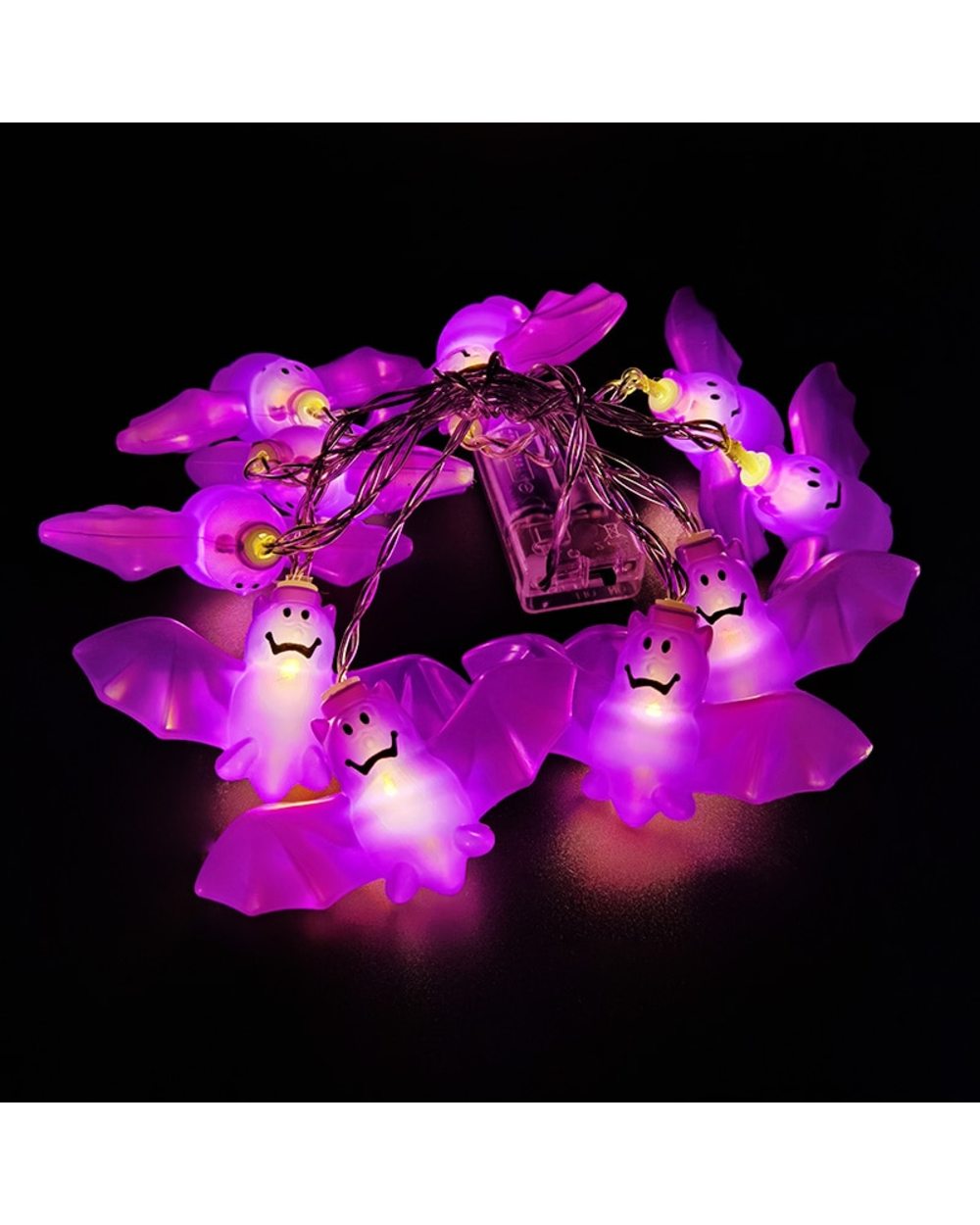 150cm 10LED Halloween LED String Lights Portable Pumpkin Ghost Skeletons Lights for Home Bar Halloween Party Decor front-2