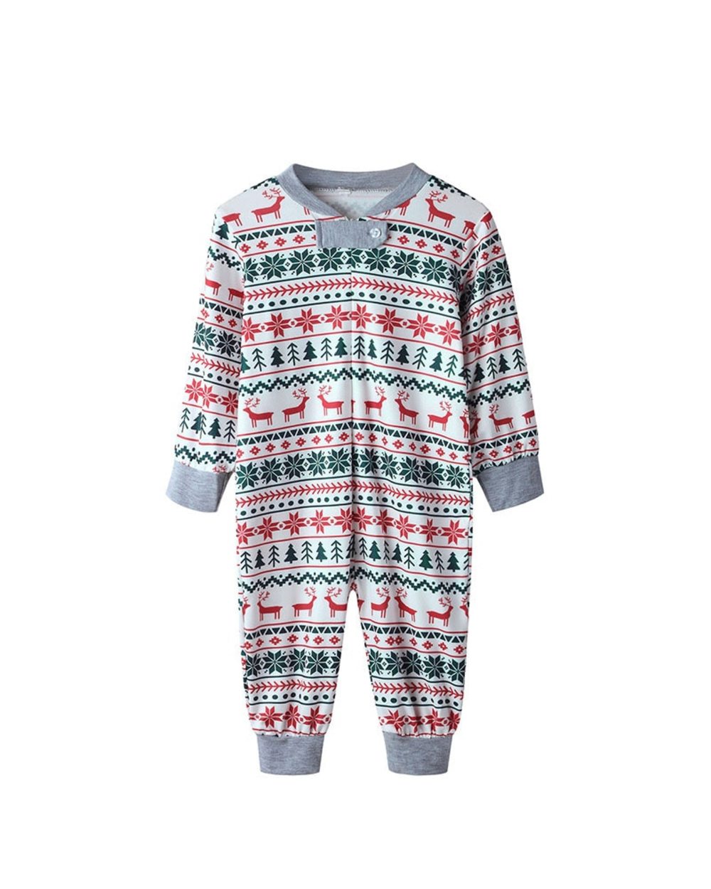 Christmas Family Matching Pajamas Set Mother Father Kids Matching Clothes Family Look Outfit Baby Girl Rompers Sleepwear front-3