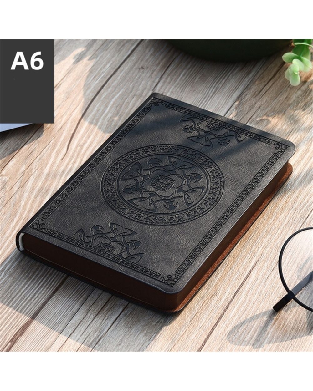 2022 New Portable Vintage Leather Notebook Journal front-0