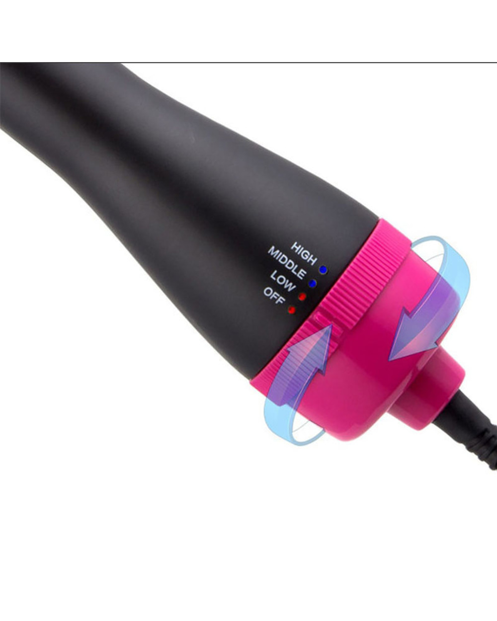 1000W Hair Dryer Hot Air Brush Styler and Volumizer Hair Straightener Curler Comb Roller Electric Ion Blow Dryer Brush front-5