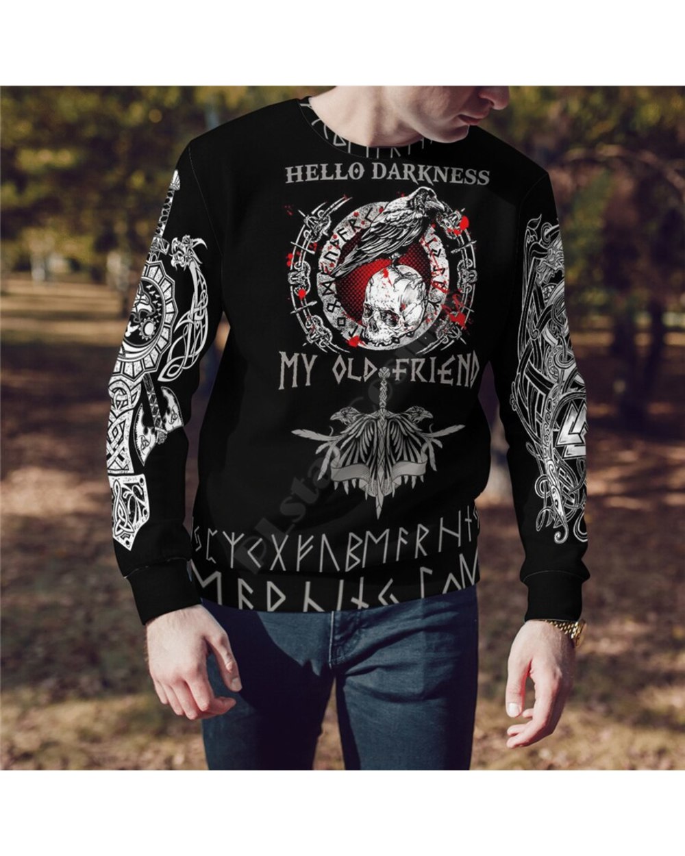 Viking My Old Friends 3D Printed Hoodies front-4